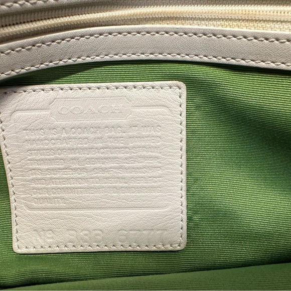 Coach raffia and leather pool bag - Picture 3 of 9